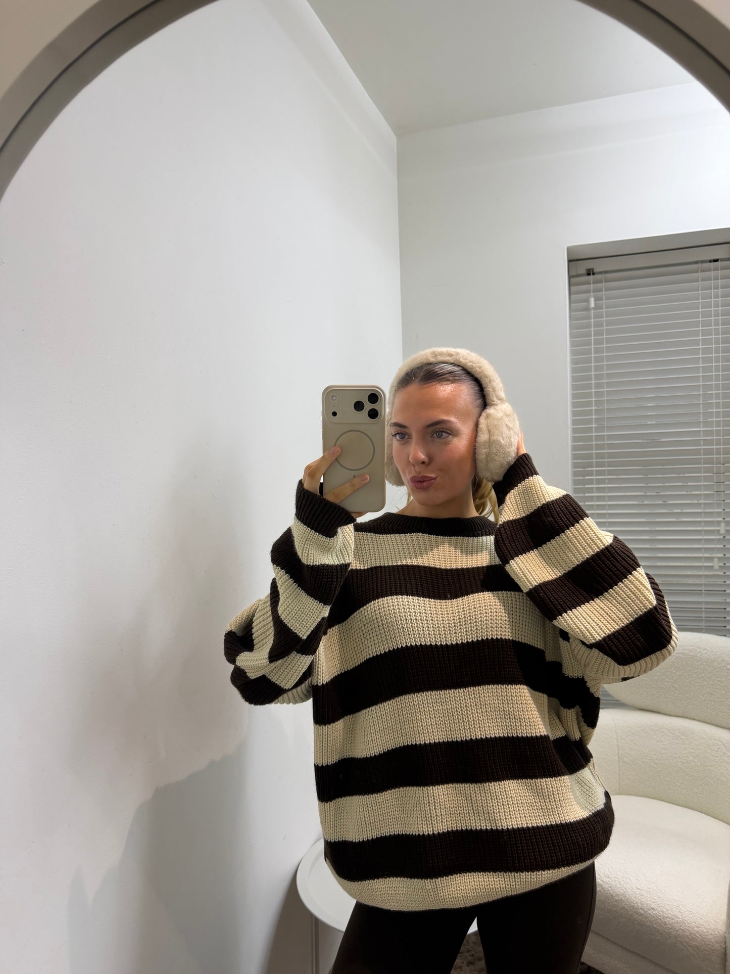 Beige WinterLuxe Earmuffs