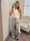 Grey Smart Causal Jogger Trousers