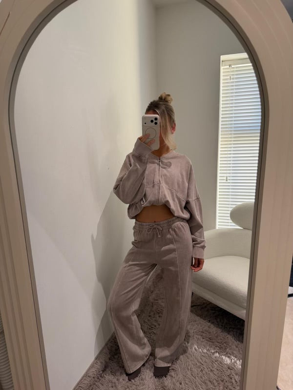 Dove Grey Bomber Tracksuit