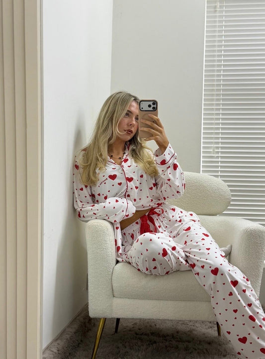 Cotton Love Heart Pyjama Set