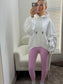Oversized Essential White Hoodie