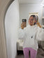 Oversized Essential White Hoodie