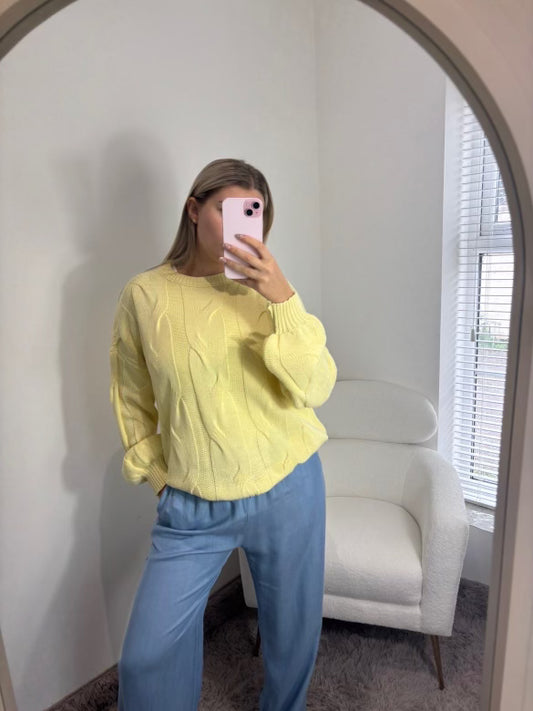 Yellow Knitted Jumper