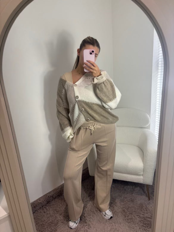 The Cocoa Comfort Knit Button - Up Cardigan